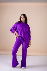 The velvet set in purple